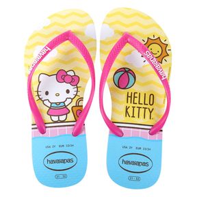 Chinelo Havaianas Kids Slim Hello Kitty Infantil OUTLET