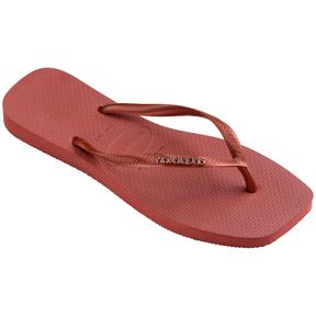 Chinelo Havaianas Slim Square Logo Met