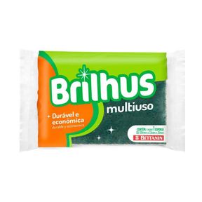 Esponja Brilhus Multiuso - Pacote com 10 Unidades