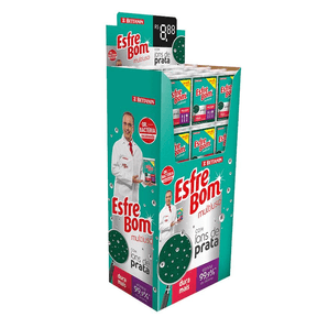 Esfrebom Esponja Multiuso Display - Caixa com 144 Unidades (1X4)