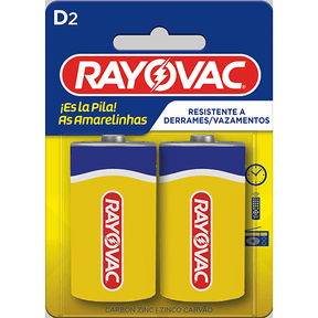 Pilha Rayovac Zinco Grande Cartela 24x2 - Caixa com 48 Unidades