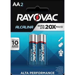 Pilha Rayovac Alcalina Pequena Cartela 1x2 - Unidade
