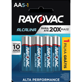Pilha Rayovac Alcalina Pequena Cartela L6P5 1x6 - Unidade