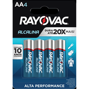 Pilha Rayovac Alcalina Pequena Cartela 18x4 - Caixa com 72 Unidades