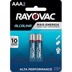 Pilha Rayovac Alcalina Palito Cartela 1x2 - Unidade