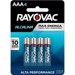 Pilha Rayovac Alcalina Palito Cartela 1x4 - Unidade