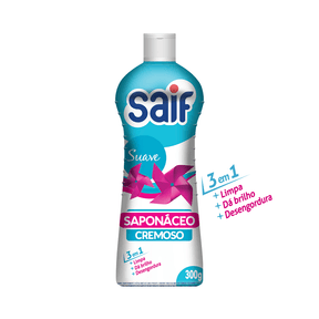 Saponaceo Cremoso Suave 300g Saif 1x1 - Unidade
