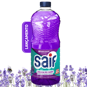 Desinfetante Lavanda do Campo Mata 99,9% Bacterias e Fungos Saif 2L - Unidade