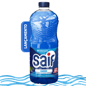 Desinfetante Marine Mata 99,9% Bacterias e Fungos Saif 2L - Unidade