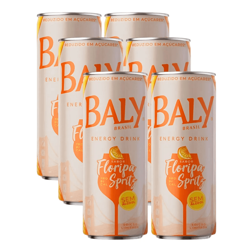 Energético Baly Floripa Spritz Lata 250ml - Fardo com 6 Unidades