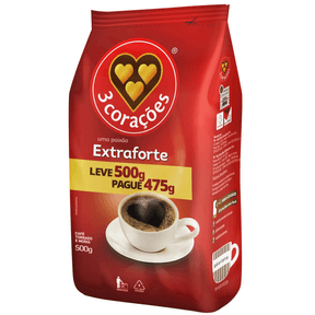 Cafe 3 Coracoes Extraforte - Leve 500g e Pague 475g